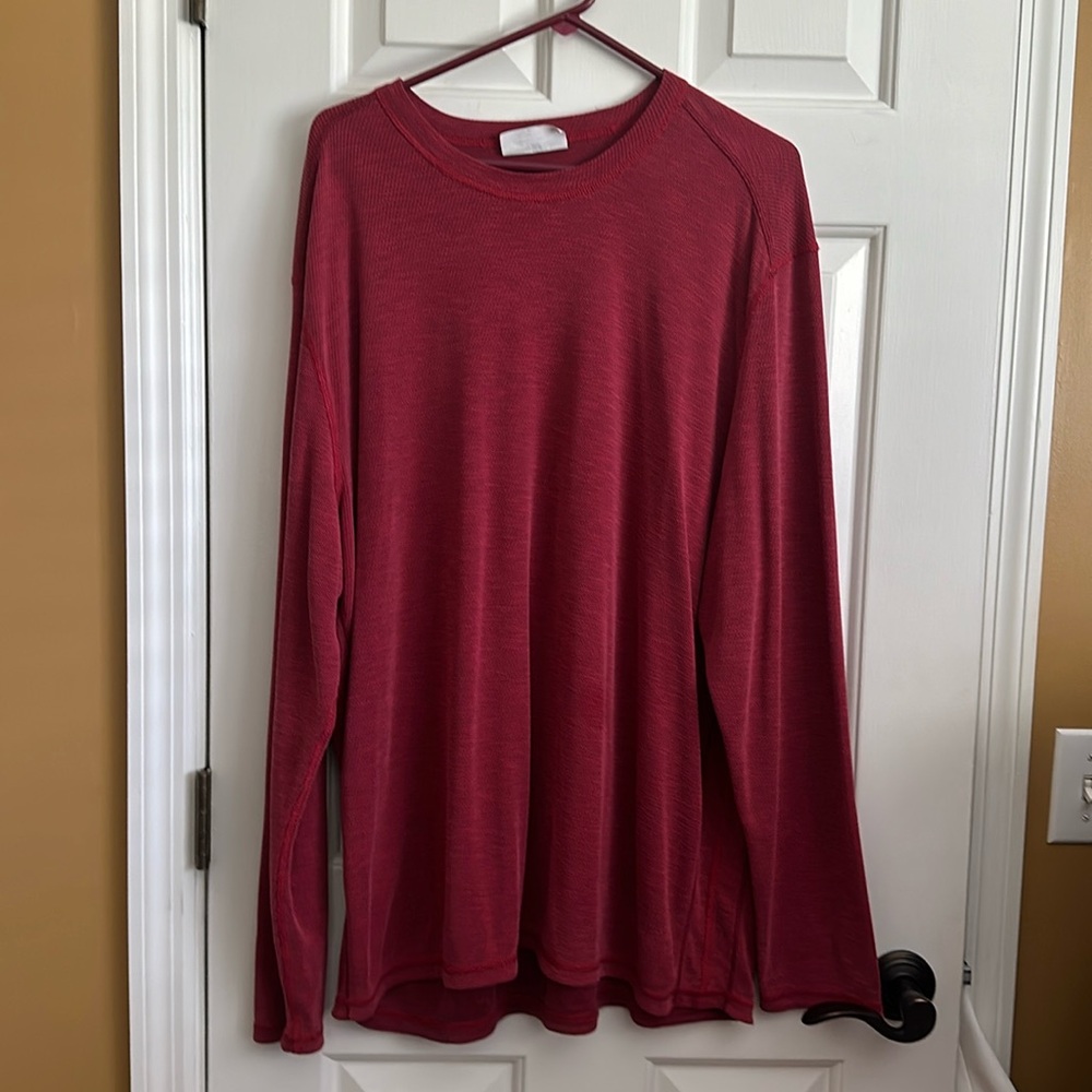 Tommy Bahama Crimson Long Sleeve Tee